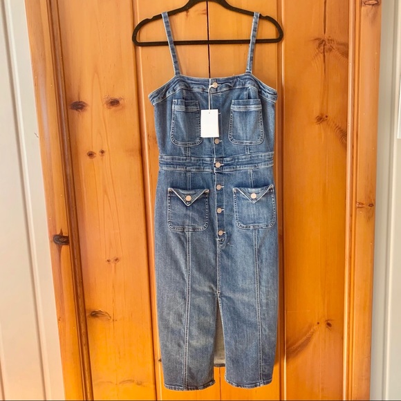 SOLD: Mother To The Point Denim Dress - Blue, L - Picture 2 of 9